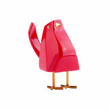 Small Red and Gold Bird Sculpture - Homeroots