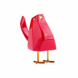 Small Red and Gold Bird Sculpture - Homeroots