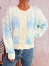 Ribbed Hem Button Up Cardigan - Trendsi - Flyclothing LLC