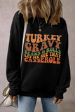 Letter Graphic Round Neck Long Sleeve Sweatshirt - Trendsi - Flyclothing LLC