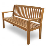 60" Teak Solid Wood Garden Bench - Homeroots - Flyclothing LLC