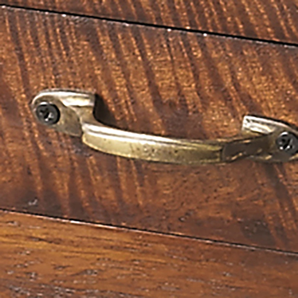 28" Dark Brown Solid Wood Rectangular End Table With Drawer And Shelf - Homeroots - Flyclothing LLC