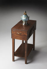 28" Dark Brown Solid Wood Rectangular End Table With Drawer And Shelf - Homeroots - Flyclothing LLC