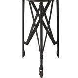 23" Black Industrial Rolling Round End Table - Homeroots - Flyclothing LLC