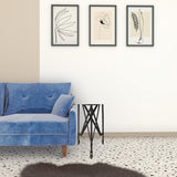 23" Black Industrial Rolling Round End Table - Homeroots - Flyclothing LLC