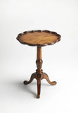 26" Vintage Oak Manufactured Wood Round End Table - Homeroots