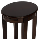 26" Chestnut Oval End Table With Shelf - Homeroots - Flyclothing LLC