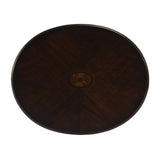 26" Chestnut Oval End Table With Shelf - Homeroots - Flyclothing LLC