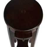 26" Chestnut Oval End Table With Shelf - Homeroots - Flyclothing LLC