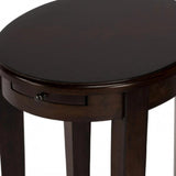 26" Chestnut Oval End Table With Shelf - Homeroots - Flyclothing LLC