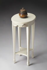 26" White Oval End Table With Shelf - Homeroots - Flyclothing LLC