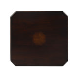 27" Dark Brown And Cherry Manufactured Wood Rectangular End Table With Drawer And Shelf