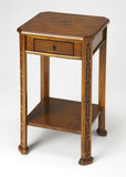 27" Medium Brown And Olive Ash Manufactured Wood Rectangular End Table With Drawer And Shelf - Homeroots