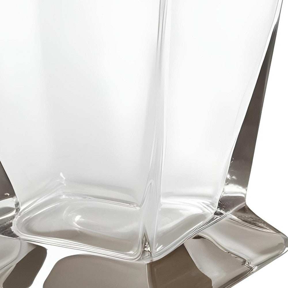34 oz. Clear Mouth Blown Crystal Glass Liquor Decanter - Homeroots - Flyclothing LLC