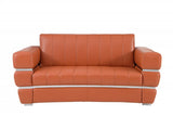 Two Piece Indoor Camel Italian Leather Five Person Seating Set - Homeroots - Flyclothing LLC