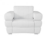 Three Piece Indoor White Italian Leather Six Person Seating Set - Homeroots - Flyclothing LLC