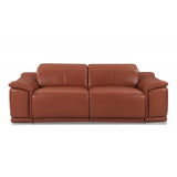 Three Piece Indoor Camel Italian Leather Six Person Seating Set - Homeroots - Flyclothing LLC