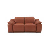Two Piece Indoor Camel Italian Leather Five Person Seating Set - Homeroots - Flyclothing LLC