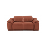 Two Piece Indoor Camel Italian Leather Five Person Seating Set - Homeroots - Flyclothing LLC
