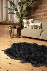 4' X 6' Grey Faux Fur Washable Non Skid Area Rug - Homeroots - Flyclothing LLC