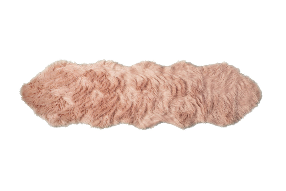 4' X 6' Grey Faux Fur Washable Non Skid Area Rug - Homeroots