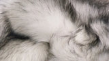 5' X 6' Grey Ombre Faux Sheepskin Non Skid Area Rug - Homeroots - Flyclothing LLC
