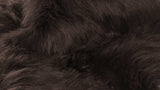 5' X 6' Chocolate Faux Sheepskin Non Skid Area Rug - Homeroots - Flyclothing LLC