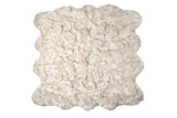 6' X 6' Ombre Tan Faux Fur Washable Non Skid Area Rug - Homeroots - Flyclothing LLC