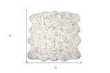 6' X 6' Ombre Chocolate Faux Fur Washable Non Skid Area Rug - Homeroots - Flyclothing LLC