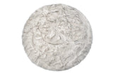 6' X 6' Ombre Grey Round Faux Fur Washable Non Skid Area Rug - Homeroots