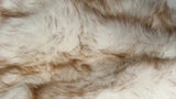 6' X 6' Ombre Tan Round Faux Fur Washable Non Skid Area Rug - Homeroots