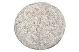 6' X 6' Ombre Chocolate Round Faux Fur Washable Non Skid Area Rug - Homeroots