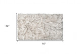 3' X 5' Chocolate Faux Fur Ombre Non Skid Area Rug - Homeroots - Flyclothing LLC