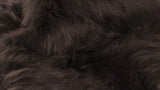 3' X 5' Chocolate Faux Fur Non Skid Area Rug - Homeroots - Flyclothing LLC