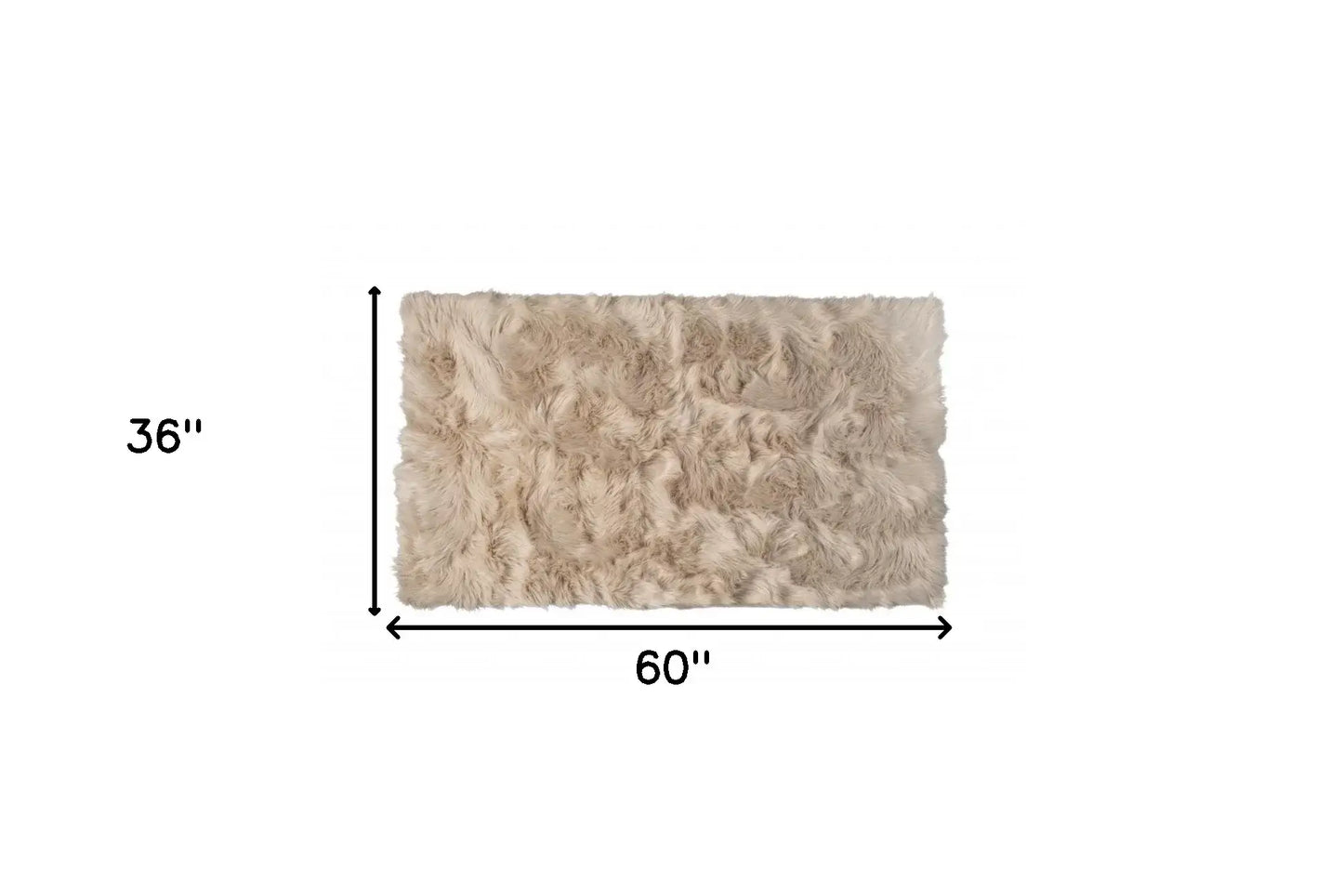 3' X 5' Taupe Non Skid Area Rug - Homeroots - Flyclothing LLC