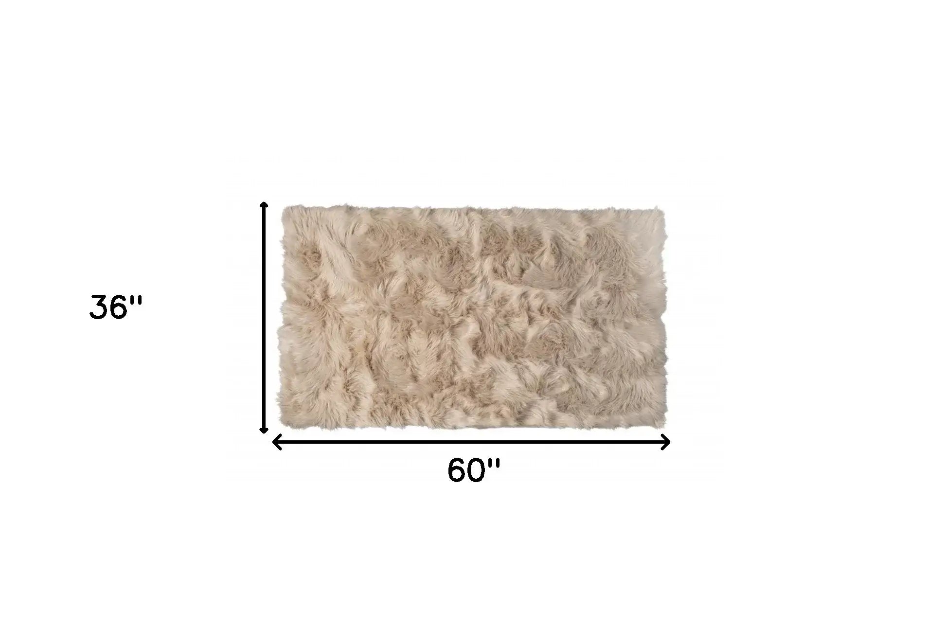3' X 5' Taupe Non Skid Area Rug - Homeroots - Flyclothing LLC