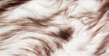 5' X 8' Chocolate Faux Fur Ombre Non Skid Area Rug - Homeroots