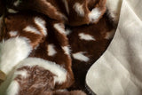 5' X 8' Off White And Brown Faux Cowhide Tufted Washable Non Skid Area Rug - Homeroots - Flyclothing LLC