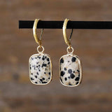 Copper Natural Stone Dangle Earrings - Trendsi - Flyclothing LLC