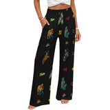 Baha Ranch The Last Roundup Rodeo High Waisted Wide Leg Pants