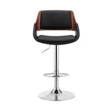 25" Black And Silver Iron Swivel Low Back Adjustable Height Bar Chair