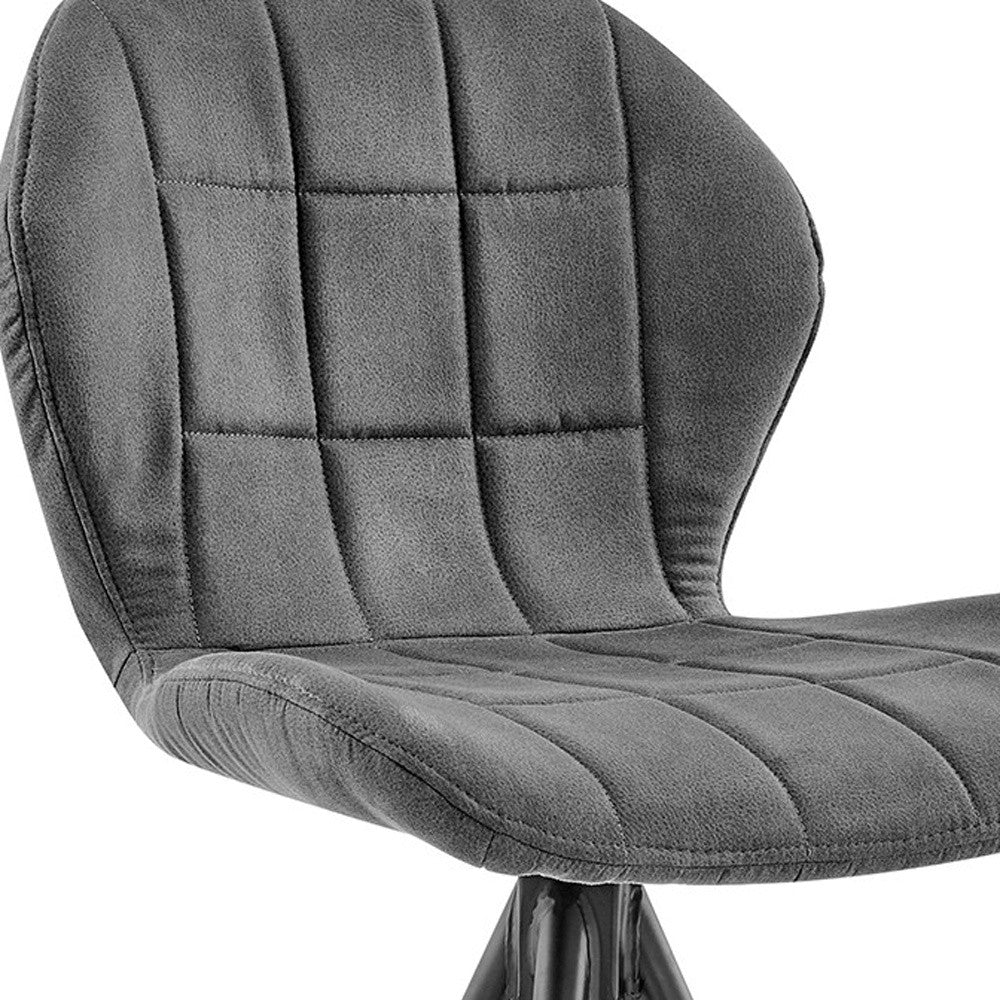 30" Charcoal And Black Iron Bar Height Bar Chair - Homeroots - Flyclothing LLC
