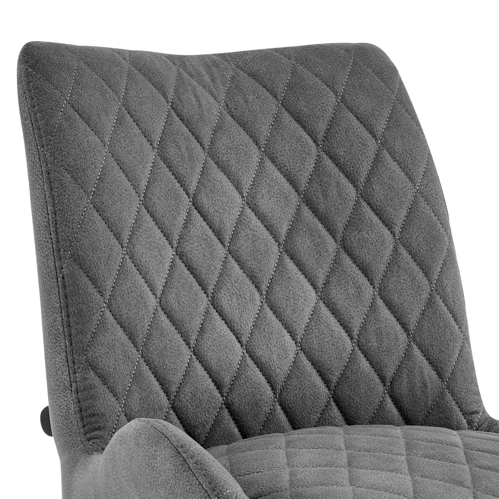 31" Charcoal And Black Iron Bar Height Bar Chair - Homeroots - Flyclothing LLC