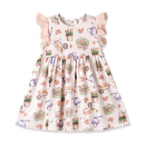 Petal Patch Baby Girl Dress – Bamboo & Eyelet Garden Dress - Tesa Babe - Flyclothing LLC