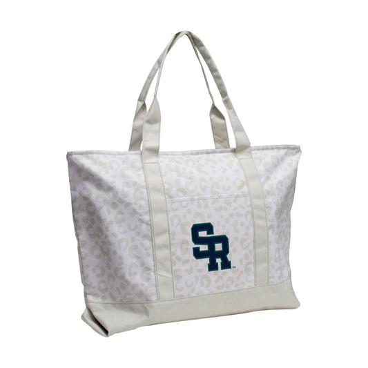 Salve Regina Univ Leopard Pattern Tote - Logo Brands - Flyclothing LLC