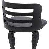 29" Gray And Black Faux Leather And Iron Swivel Low Back Bar Height Bar Chair - Homeroots - Flyclothing LLC