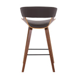 27" Iron Low Back Counter Height Bar Chair - Homeroots - Flyclothing LLC