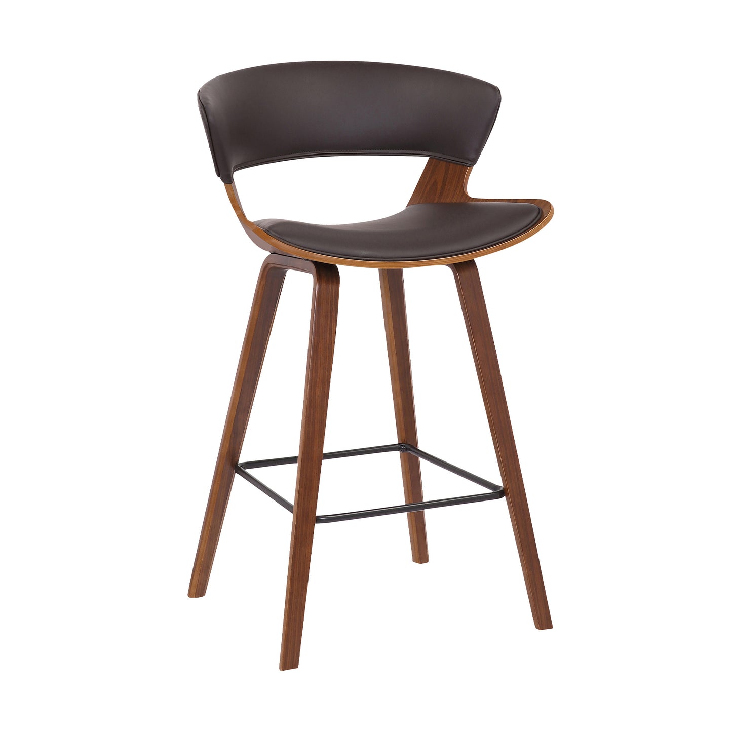 27" Iron Low Back Counter Height Bar Chair - Homeroots - Flyclothing LLC