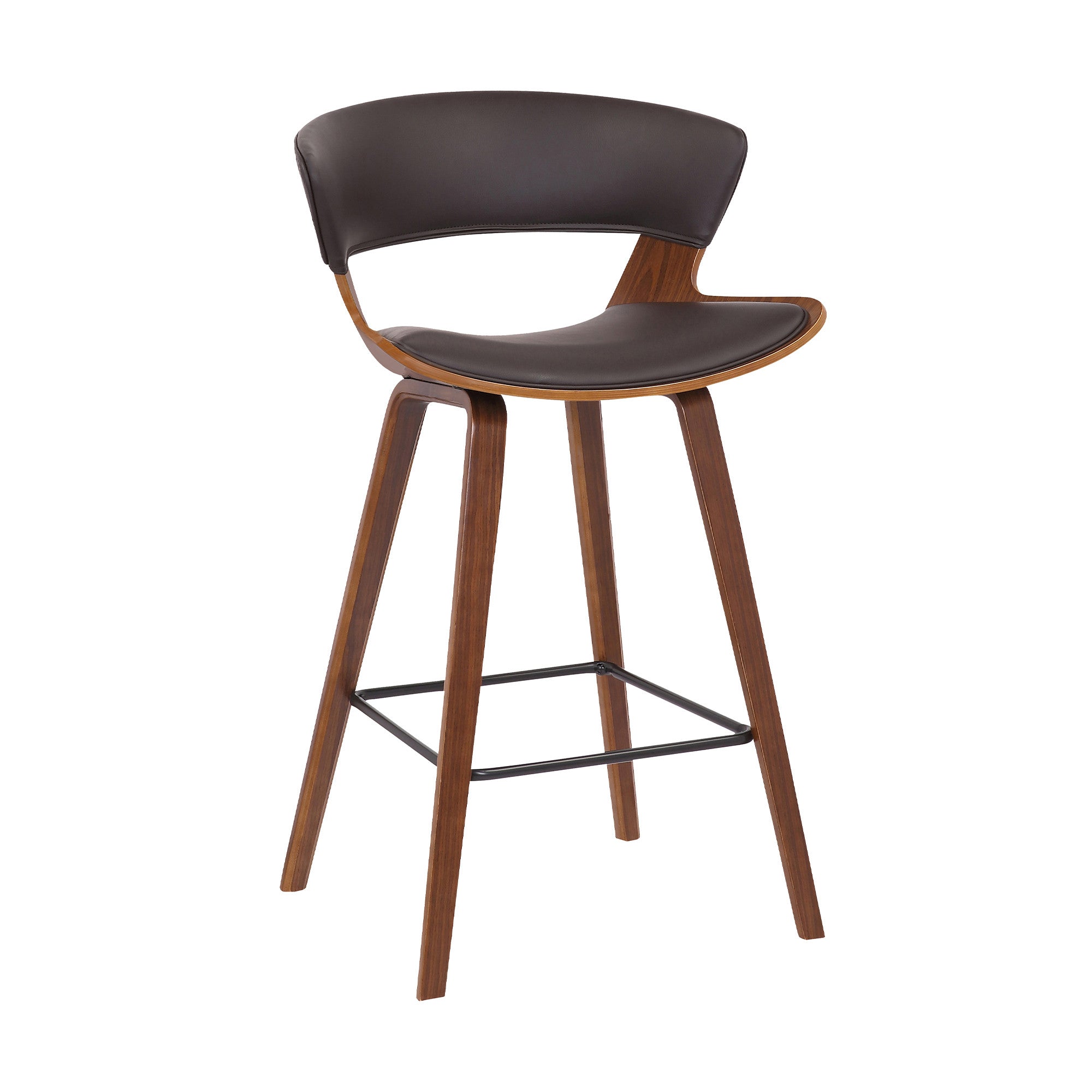 27" Iron Low Back Counter Height Bar Chair - Homeroots - Flyclothing LLC
