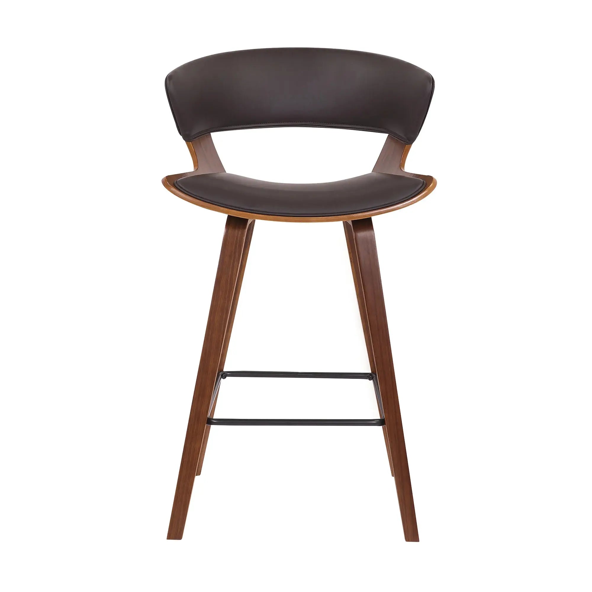 27" Iron Low Back Counter Height Bar Chair - Homeroots - Flyclothing LLC